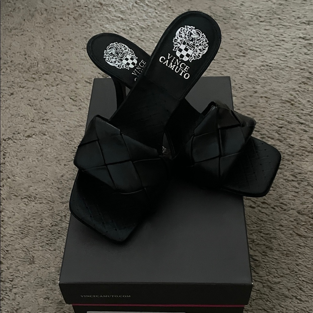 Vince Camuto Black Heeled Sandals